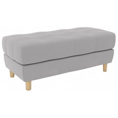 Пуф ARSKO Герберт, натуральный/светло-серый smoke