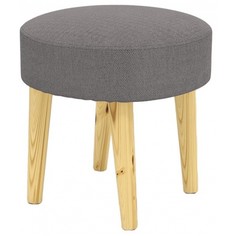 Пуф ARSKO Сканди 2, натуральный/серый grey