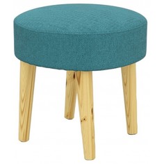 Пуф ARSKO Сканди 2, натуральный/синий ocean