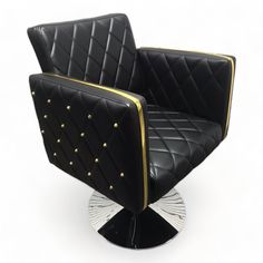 Парикмахерское кресло Блэкс Gold, Черный No Brand