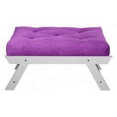 Пуф ARSKO Отман, белый/фиолетовый