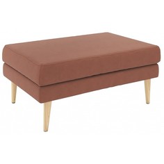 Пуф ARSKO Корс 1, натуральный/терракотовый terra