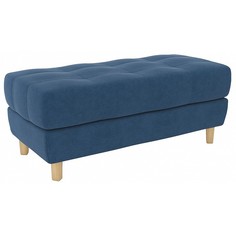 Пуф ARSKO Герберт, натуральный/синий denim