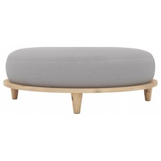 Пуф ARSKO Сканди 4, натуральный/светло-серый smoke