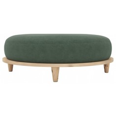 Пуф ARSKO Сканди 4, натуральный/оливковый olive