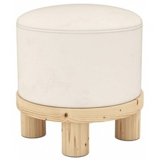 Пуф ARSKO Сканди 1, натуральный/айвори ivory