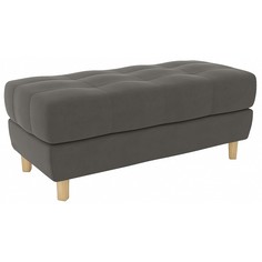 Пуф ARSKO Герберт, натуральный/серый stone