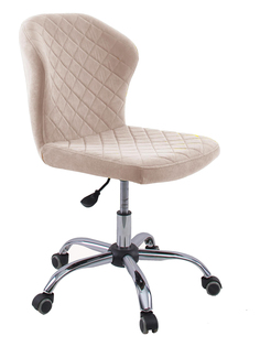 Кресло компьютерное на колесиках Alat Home микровелюр Beige 00-00058886