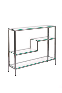 Консольный стол 1012-CS clear серебряный Allconsoles