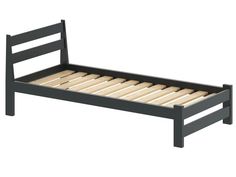 Кровать односпальная Solarius, Мишка Усиленная 190х90, цвет антрацит