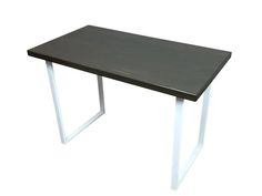Стол кухонный Solarius Loft металл-дерево 120х70х75, цвет венге с белыми ножками