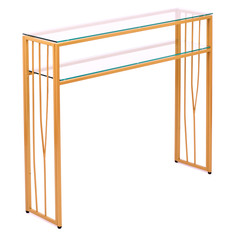 Журнальный столик - консоль 1122-CG clear в стиле Loft (Лофт). Allconsoles