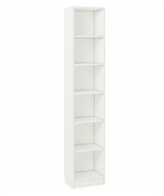 Стеллаж Polini Home Smart Вертикальный, 6 секций, 40x28x202 см, белый