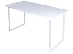 Стол кухонный Solarius Loft металл-дерево 130х80х75, цвет белый