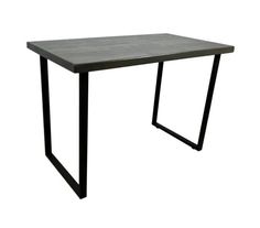 Стол кухонный Solarius Loft металл-дерево 120х70х75, цвет венге с черными ножками