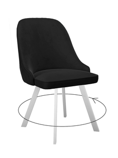 Стул мягкий поворотный со спинкой Alat Home комплект 2 шт 00-00062910