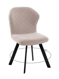 Стул мягкий поворотный со спинкой Alat Home комплект 2 шт 00-00068822