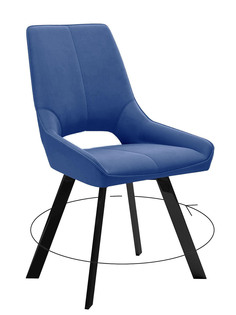 Стул мягкий поворотный со спинкой Alat Home комплект 2 шт 00-00062329