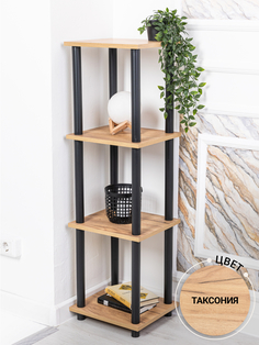 Этажерка деревянная ЛДСП GASTRORAG 1110/4 таксония, 4 полки, 34х30х112.5