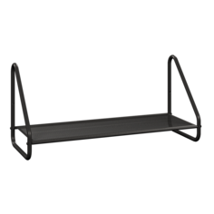 Полка настенная ЗМИ Барселона 21 навесная металлическая, графит