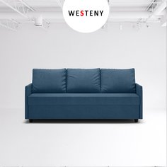 Прямой диван-кровать WESTENY ART-104-PR-SN синий
