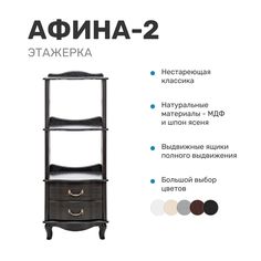 Этажерка Leset "Афина-2", венге