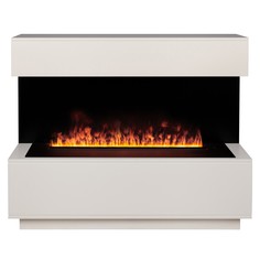Электрокамин RealFlame Modern CST1000 WT-P614 с очагом 3D Cassette 1000 Black Panel