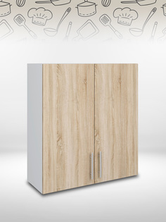 Шкаф кухонный навесной верхний DomA Орса, 1300907, белый/дуб сонома