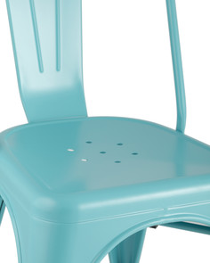 Стул Stool Group TOLIX WOOD, голубой матовый