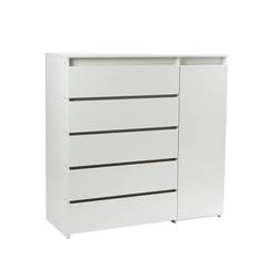 Комод City Plus Белое тиснение Letta