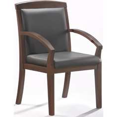 Easy Chair Конференц-кресло BNMbEchair-421 KR рецикл.кожа черн., тем.орех 325294 No Brand
