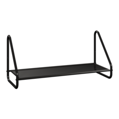 Полка настенная ЗМИ Барселона 21 навесная металлическая, черная