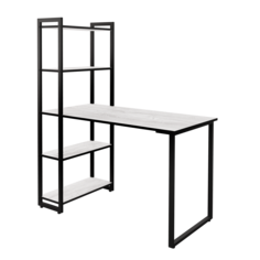 Стол-стеллаж письменный Make Mebel Эрго 120х62х147 см, Белый Бетон Пайн