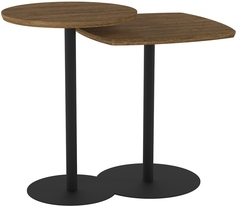 Комплект журнальных столов Калифорния мебель Старк, орех кантри / черный