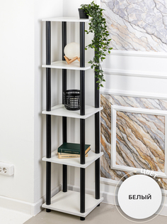 Этажерка деревянная GASTRORAG 1450/5 белый, 5 полок, 34х30х148.5