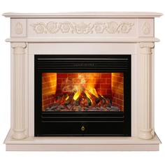 Электрокамин RealFlame Attica WT с 3D Novara, живое пламя