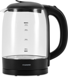 Чайник электрический StarWind SKG4031, 2200Вт, черный