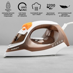 Утюг Scarlett SC-SI30K47 белый, коричневый