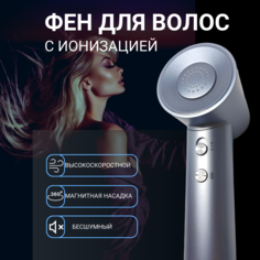 Фен NoBrand HD2 1600 Вт голубой