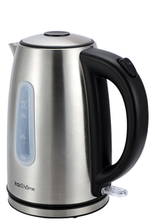 Чайник электрический kari home KE01402IB-GS 1.7 л серебристый, черный