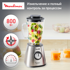 Блендер Moulinex Blendforce LM439D10, серебристый