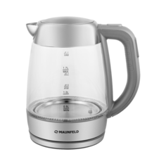 Чайник электрический MAUNFELD MFK-6111G, 2200Вт, серебристый