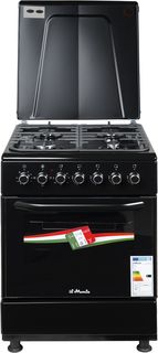Комбинированная плита il Monte FO-GE6011 BLACK черная