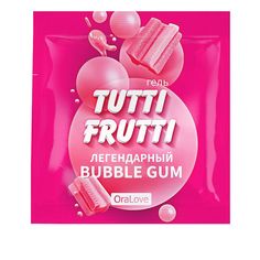 Пробник гель-смазки Биоритм Tutti-frutti со вкусом бабл-гам 4 г