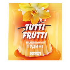 Пробник гель-смазки Биоритм Tutti-frutti со вкусом ванильного пудинга 4 г