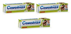 Зубная паста Свобода Семейная с экстрактом тысячелистника и ромашки,130 г,3 шт