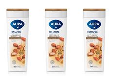 Шампунь для волос Aura питание и восстановление 380 мл 3 шт