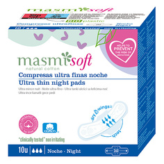 Masmi Прокладки ультратонкие Soft ночные 10