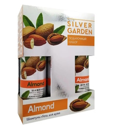 Подарочный набор средств для гигиены женский SILVER GARDEN МИНДАЛЬ (шампунь+гель для душа) Festiva