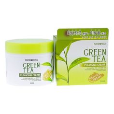 Очищающий крем для лица FoodaHolic с экстрактом зеленого чая 300мл